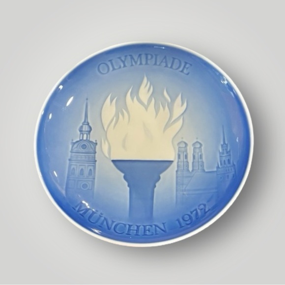 Vintage 1972 Munich Olympic Bing & Grondahl Copenhagen Collectors Plate Preowned - Picture 14 of 14